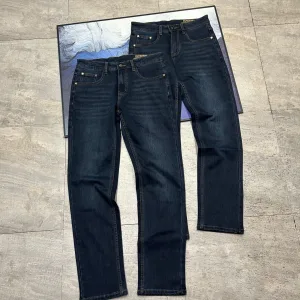 AAA High Quality Burberry Jeans Red Genuine Leather Denim Spring Embroidery