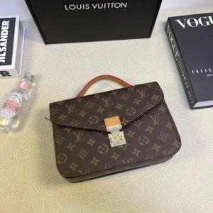Designer Louis Vuitton Handbags Red Cowhide