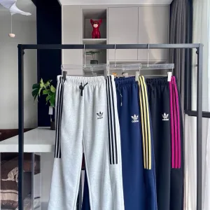 AAA Designer Adidas Casual Pants Blue Easy To Match
