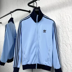 Luxury Adidas Coat Red Cotton Pure Polyester Spandex
