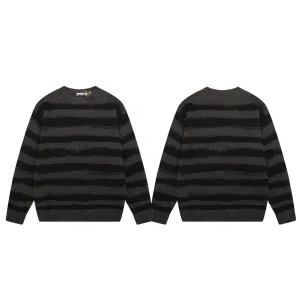 Reps Luxury Acne Studios Sweater Red Wool Blend Mohair Denim Embroidery