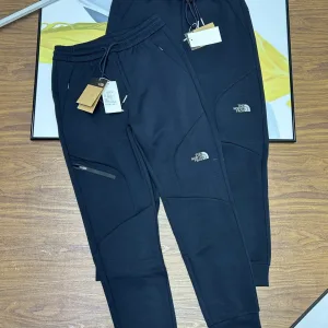 Luxury Reps The North Face Work Pants Red Cotton Pure Piqu Easy To Match Autumn Patch Zippered Pocket