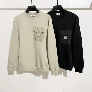 Super Clone AAA Moncler Hoodie Green Cotton Air