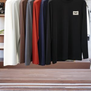 High Quality Designer Prada Cotton Long-Sleeved T-Shirt For Fall