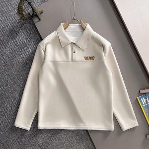 Designer Luxury Fendi Cotton Long-Sleeved Sweatshirt