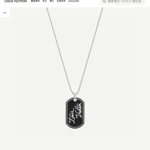 Reps Luxury Louis Vuitton Necklace Red Lace