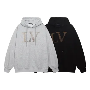 Super Clone Louis Vuitton Hoodie Ash Silk