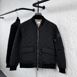 Designer Burberry Outerwear Black Cotton Material Selection Autumn Winter And