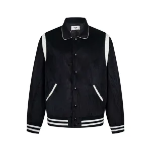 AAA Celine Jacket Red Corduroy Simple And Versatile Suitable For All Body Types Autumn Winter Luxury Fabric