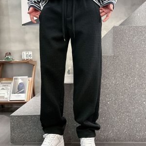 Designer Fendi Rubber Casual Pants For Autumn