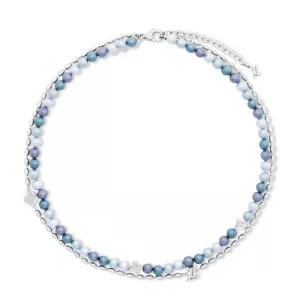 Designer Louis Vuitton Necklace Blue Lace Sophistication