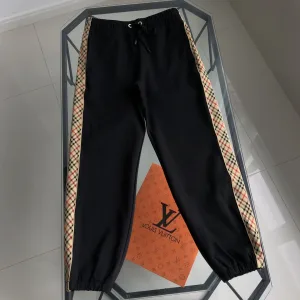 High Quality Burberry Sweatpants Red Cotton Pure Autumn Winter