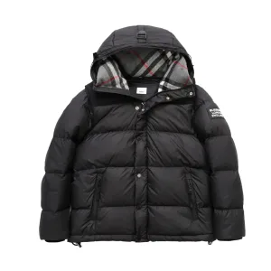 Luxury Reps Burberry Outerwear Red Cashmere Feather Duck Down Nylon Fabric Spring Autumn Winter Slim Fit