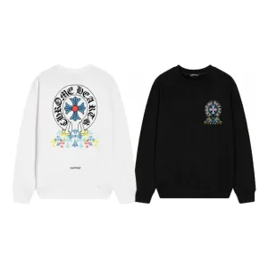 AAA Reps Chrome Hearts Hoodies Ash Eva Cotton Pure Understated Luxury Exquisite Tailoring Style Foam Printing