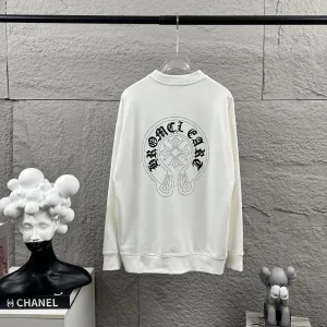 Luxury AAA Chrome Hearts Long-Sleeved Shirt Black Autumn Winter Early