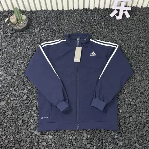 AAA Adidas Coat Blue Jacquard Autumn Winter Early