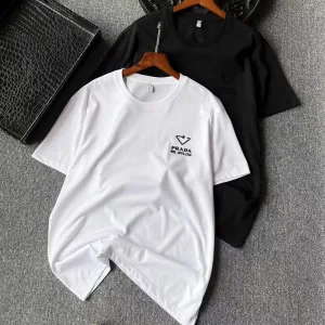 AAA Luxury Prada T-Shirt Cotton Pure Mulberry Silk