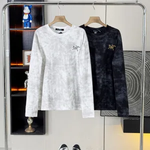 High Quality Archaeopteryx Long-Sleeved Ash Cotton Pure Exquisite Workmanship Retro Distressed Spring Autumn