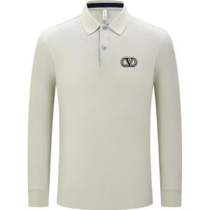High Quality 1:1 Dior Cotton Long-Sleeved Polo Shirt For Autumn