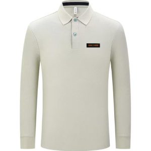 High Quality Luxury Dior Cotton Long-Sleeved Polo Shirt For Autumn