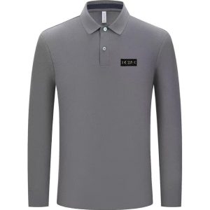 Aaa Luxury Dior Cotton Long-Sleeved Polo Shirt For Autumn