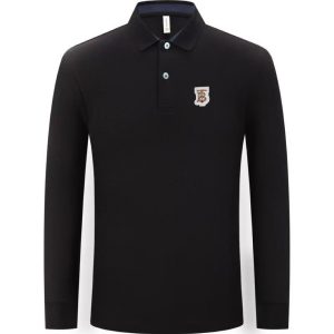 Designer Dior Cotton Long-Sleeved Polo Shirt For Autumn