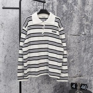 High Quality Miu Miu Cotton Long-Sleeved T-Shirt