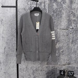High Quality Luxury Thom Browne Goat Hair Outerwear