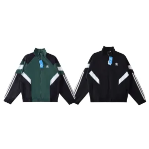 Luxury Adidas Outerwear Red Polyester Fiber Lace Autumn Embroidery Heavy
