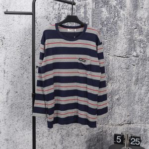 Luxury 1:1 Miu Miu Cotton Long-Sleeved T-Shirt