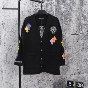 Luxury AAA Chrome Hearts Long-Sleeved Shirts Red Silk Wool Silky Smooth Autumn Winter