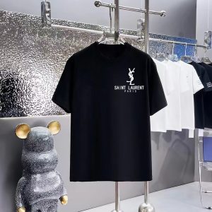 Luxury Saint Laurent Cotton Short-Sleeved T-Shirt