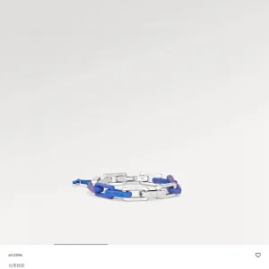 Luxury Louis Vuitton Bracelet Blue Acrylic