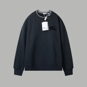 Super Clone Reps Burberry Long-Sleeved Sweatshirt Red Cotton Autumn Winter Embroidery