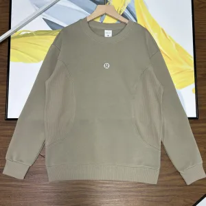 AAA Designer Lululemon Long-Sleeved Sweatshirts Red Cotton Exquisite Workmanship Autumn