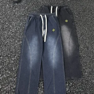 Reps Stone Island Pants Red Minimalist American Style Autumn Winter