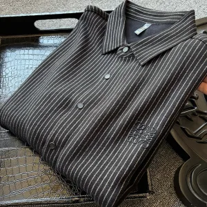 Luxury Super Clone Loewe Shirt Red Silk Wool Fleece Soft