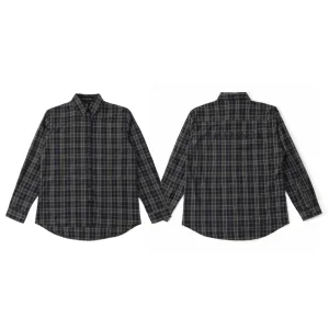 High Quality Balenciaga Long-Sleeved Shirts Red Down Streetwear