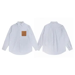 Super Clone High Quality Loewe Long-Sleeved Shirt Red Patch