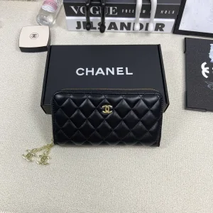 Designer Chanel Wallet Ash Lace