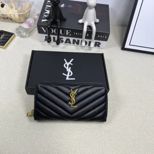 Luxury Saint Laurent Wallet Ash Lace Understated Luxury