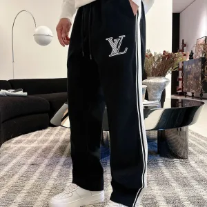 Luxury Designer Louis Vuitton Casual Pants Red Delicate And Soft To The Touch Autumn Winter