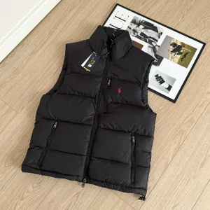 Luxury Designer Ralph Lauren Outerwear Red Duck Down Nylon Winter Embroidery