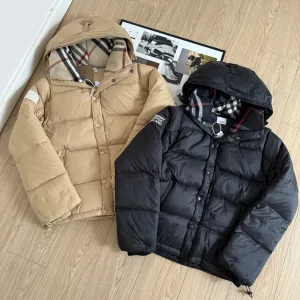 Designer AAA Burberry Outerwear Black Feather Down Winter