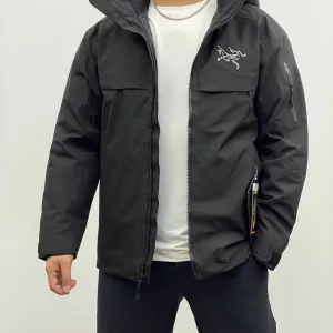 Luxury Reps Archaeopteryx Jackets Red Gore-Tex Goose Down Nylon Mesh Fabric Winter Hidden Pocket