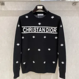 Luxury Dior Sweater Ash Wool Blend Easy To Match Winter
