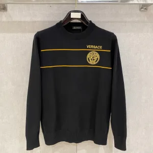 Reps Versace Sweater Ash Wool Blend Easy To Match Autumn Winter