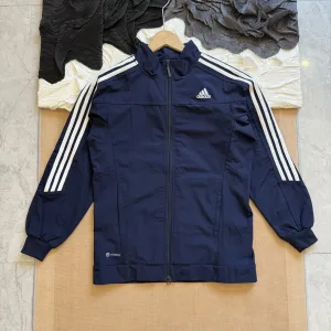 Luxury Adidas Coat Red Relaxed Fit