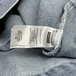 Super Clone Designer Burberry Outerwear Red Cotton Twill Denim Enzyme Washing Embroidery
