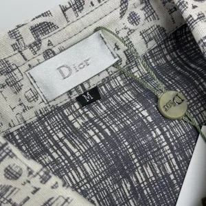 AAA Dior Shirt Red Cotton Jacquard Denim